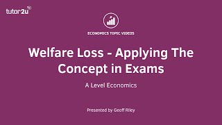 Welfare Loss  Applying The Concept in Exams  A Level and IB Economics [upl. by Illil646]