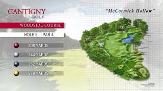 Cantigny Golf Club Woodside Hole 5 [upl. by Ilario100]