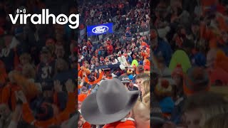 Denver Broncos Mascot Goes Crowd Surfing  ViralHog [upl. by Ahsekar]