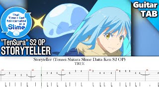 How to Play Storyteller  That Time I Got Reincarnated as a Slime S2 OP Guitar Tab 転生したらスライムだった件 [upl. by Atnes99]