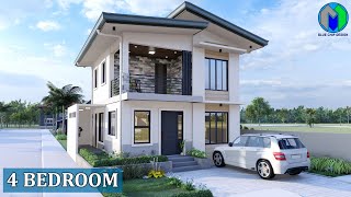 Two Storey House Design  4 Bedrooms [upl. by Collbaith15]