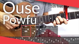 Lovemark Ouse Powfu Guitar Tutorial  Tab Chords [upl. by Elka298]