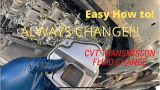 CVT tranmission fluid change  ALWAYS CHANGE IF YOU HAVE A CVT [upl. by Orit]