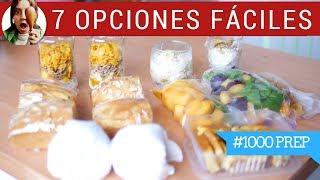 7 RECETAS DE DESAYUNOS EN 1 HORA TODA LA SEMANA  1000Prep [upl. by Amato600]