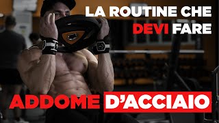 Routine per addominali come renderli dacciaio [upl. by Aehtla]