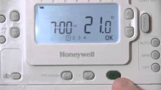 Video Honeywell thermostats program setting [upl. by Ittak420]