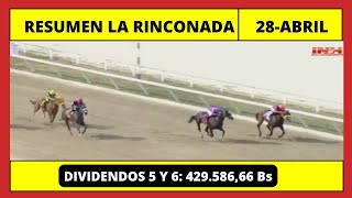 RESUMEN COMPLETO 👉 LA RINCONADA INH hoy Domingo 28 de ABIRLde 2024 [upl. by Om]