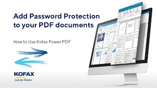 How to Password Protect PDF Documents in Kofax Power PDF [upl. by Eizus]