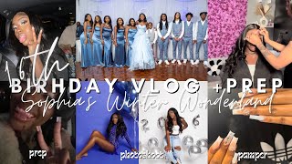 My Sweet 16 Birthday Vlog  Prep ♡  Bday Party Photoshoot Hair Nails amp More [upl. by Rednas]