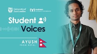 IFY Business Management student Ayush shares his UEL ISC journey [upl. by Sirrom]