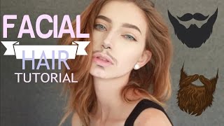 Facial Hair Tutorial  GROW A MOUSTACHE IN A DAY [upl. by Hawkie]