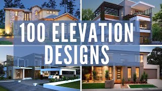 Top 100 FRONT ELEVATION designs for small to large double storey houses Front elevation modern home [upl. by Alanson]