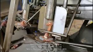 chicken thigh bone deboning removal machine اله ازاله عظام الدجاج عن الحم [upl. by Analeh]