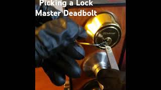 Lock Picking Master Deadbolt [upl. by Wrennie304]