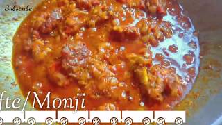 Mutton KofteMonji  Easy amp Tasty Recipe  CuK WiD M3 [upl. by Allwein]