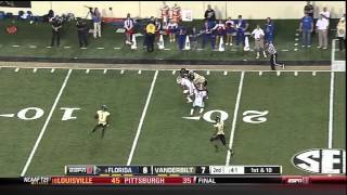 2012 Florida Gators vs Vanderbilt Highlights [upl. by Nidnarb]