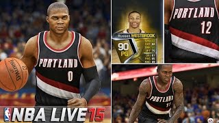 NBA Live 15 Ultimate Team Gameplay  RWestbrook Posterize 2 Defenders  Pulled THE BEST Center [upl. by Herman]