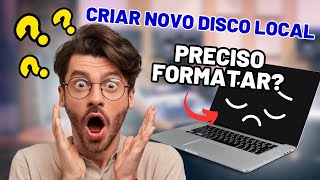 Como Formatar HD sem precisar Reinstalar o Windows [upl. by Marji335]