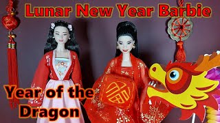 Barbie Lunar New Year Doll  Hanfu Dress from Ali Express [upl. by Nunnery79]