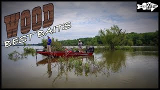 3 Top Baits for Bass Fishing Wood [upl. by Solraced]