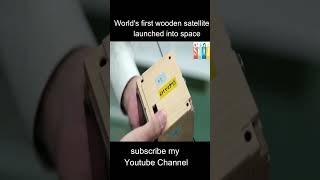 Worlds first wooden satellite launched into space satellites  space wood satellite swaj japan [upl. by Faludi]