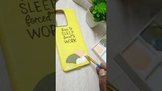 Lets Decorate the phone case🌻✨ll DIY phone cover with acrylic paint satisfying art shorts [upl. by Lewis970]