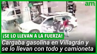 Conductor cargaba gasolina y hombres se lo LLEVAN en Villagrán [upl. by Aidualc623]