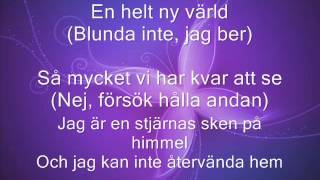 Aladdin  En helt ny värld lyric [upl. by Ahcire]