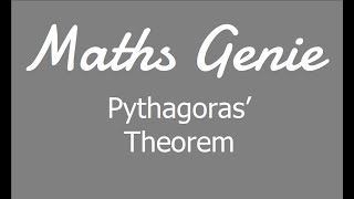 Pythagoras Theorem [upl. by Eiramlatsyrc784]