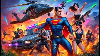 🔴GTA V Superman vs Justice League EPIC Funny Moments 🎢EP36 GTAPrime ShortsFeed [upl. by Aveer252]