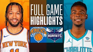 KNICKS at HORNETS  FULL GAME HIGHLIGHTS  January 29 2024 [upl. by Sinnaiy]