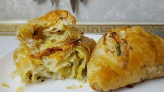 Постные Плацинды из вытяжного теста😍 цыганка готовит Тесто ФилоGipsy cuisine😋 [upl. by Hurlow]