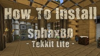 How To Install SphaxBD Texture Pack In Tekkit Lite [upl. by Ggerg]