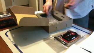 ATI FirePro v4800 Unboxing [upl. by Scibert634]