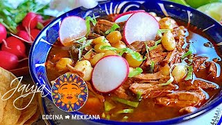 Pozole Rojo y Salsa Pozolera [upl. by Ahsied]