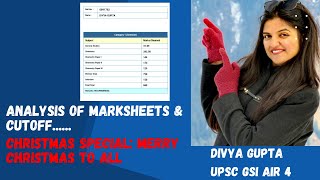 UPSC Geochemist  Geoscientist Preparation  Analysis of marksheets and cutoffs  Christmas special😊 [upl. by Meri]