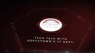 Tech Talk with Goffstowns IT Department [upl. by Hildegarde199]