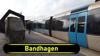 Metro  Tunnelbana Station Bandhagen  Stockholm 🇸🇪  Walkthrough 🚶 [upl. by Leesa]