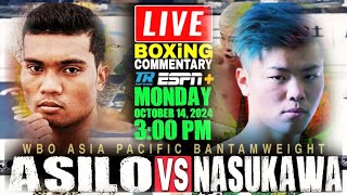 🔴LIVE GERWIN ASILO VS TENSHIN NASUKAWA Full Fight Commentary WBO Asia Pacific Bantamweight Title [upl. by Ellata943]