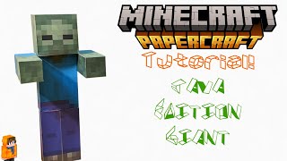 Giant Tutorial TO SCALE  Minecraft papercraft [upl. by Nahallac336]