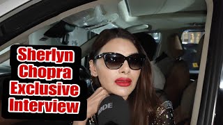 Sherlyn Chopra Reaction On Upcoming New Romantic Song With Adil Khan Dhurrani amp Rakhi Sawant Biopic [upl. by Aitital]