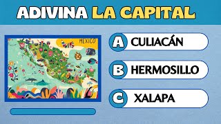 ¿Cuánto sabes de CULTURA GENERAL  QUIZ sobre CAPITALES DE LA REPÚBLICA MEXICANA [upl. by Remat]