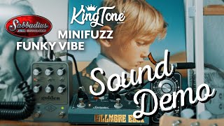 Kingtone miniFUZZ v2  Sabbadius Funky Vibe  SOUND DEMO [upl. by Yrahca]