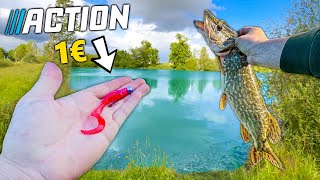 Je teste UN LEURRE A 1€ CHEZ ACTION  Ouverture Carnassier [upl. by Ramso849]