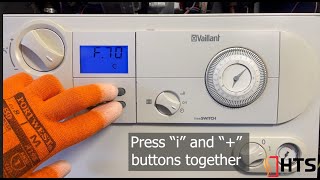 How To Remove F70 Fault Code On Vaillant Boiler [upl. by Kanal]