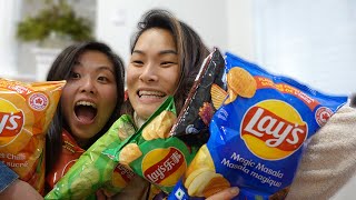 Trying CRAZY Lays Chips Flavours [upl. by Ellenor]