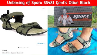 Unboxing of Sparx SS481 Gents Olive Black Sports Sandal  by Flipkart  Best Quality Sandal [upl. by Carberry]