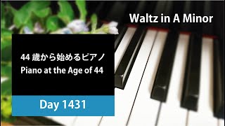 1431日目  Day 1431  Piano at the Age of 44  ワルツ イ短調 [upl. by Eerihs]