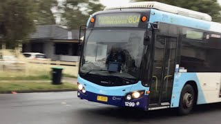 Transit Systems 1299 Volvo B7R Custom Coaches CB80 804 To Parramatta [upl. by Sherlock585]