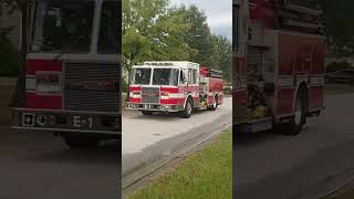 FuquayVarina Engine 01 Leaving a MVA 091324 [upl. by Dnalevelc633]